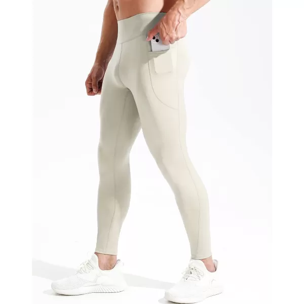 NELEUS Men's Dry Fit Compression Baselayer Pants Running Tights Leggings with Phone Pocket