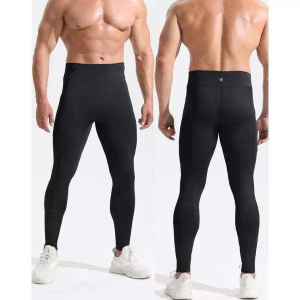 NELEUS Men's Dry Fit Compression Baselayer Pants Running Tights Leggings with Phone Pocket