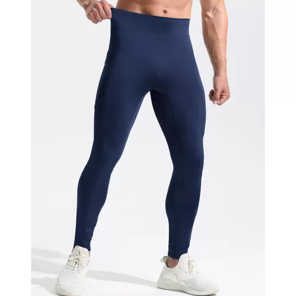 NELEUS Men's Dry Fit Compression Baselayer Pants Running Tights Leggings with Phone Pocket