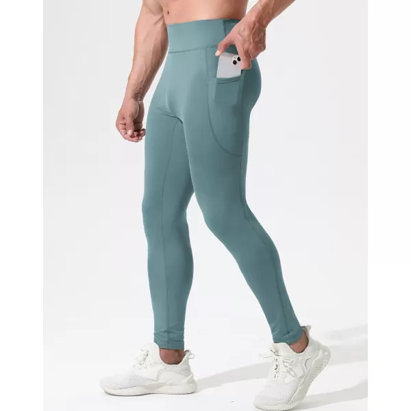 NELEUS Men's Dry Fit Compression Baselayer Pants Running Tights Leggings with Phone Pocket