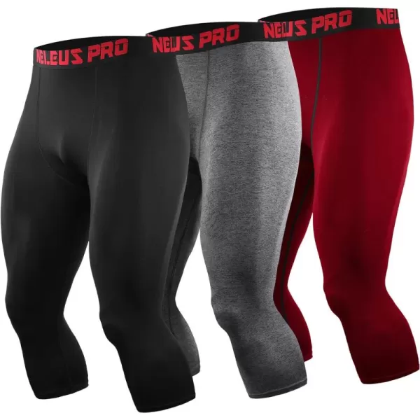 NELEUS Men's Dry Fit Compression Pants Workout Running Leggings