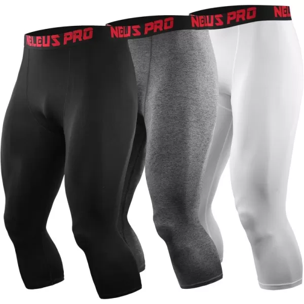 NELEUS Men's Dry Fit Compression Pants Workout Running Leggings