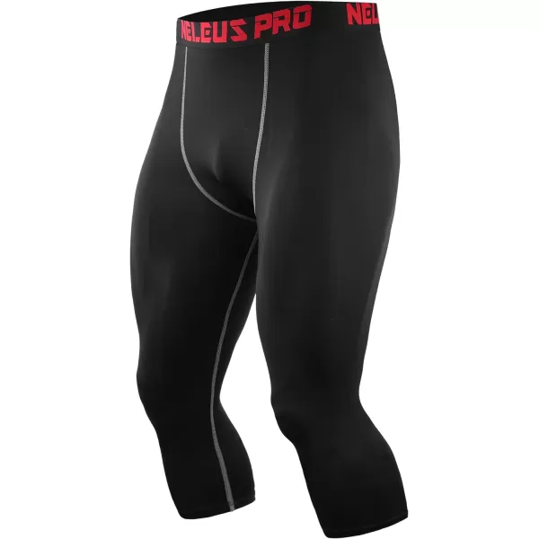 NELEUS Men's Dry Fit Compression Pants Workout Running Leggings,3 Pack)