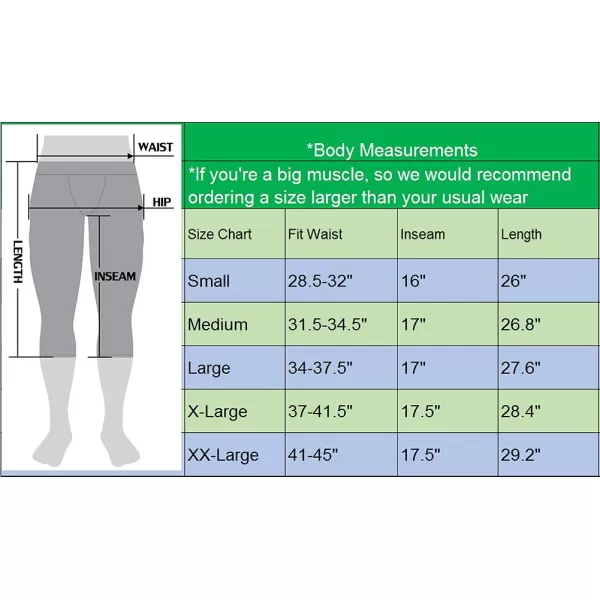 NELEUS Men's Dry Fit Compression Pants Workout Running Leggings,3 Pack)