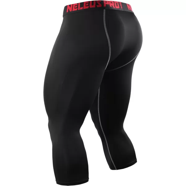 NELEUS Men's Dry Fit Compression Pants Workout Running Leggings,3 Pack)