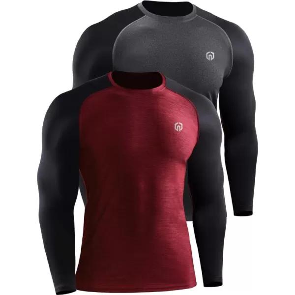 5073# 2 Pack,dark Grey/Red
