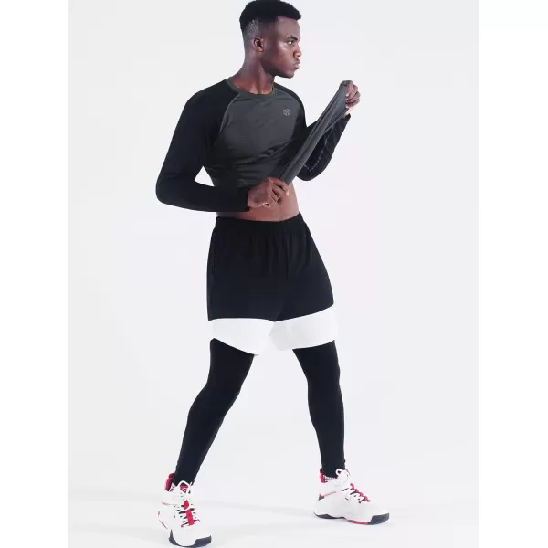 NELEUS Men's Dry Fit Long Sleeve Athletic Running Shirts