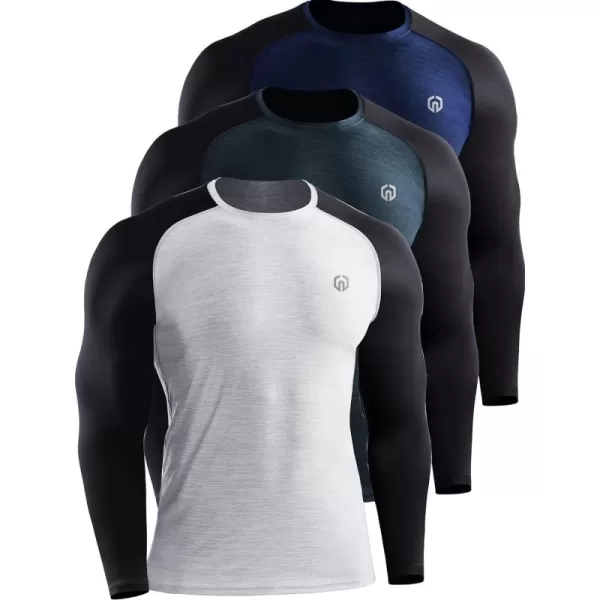 5073 Navy/Slate Grey/Light Grey,3 Pack