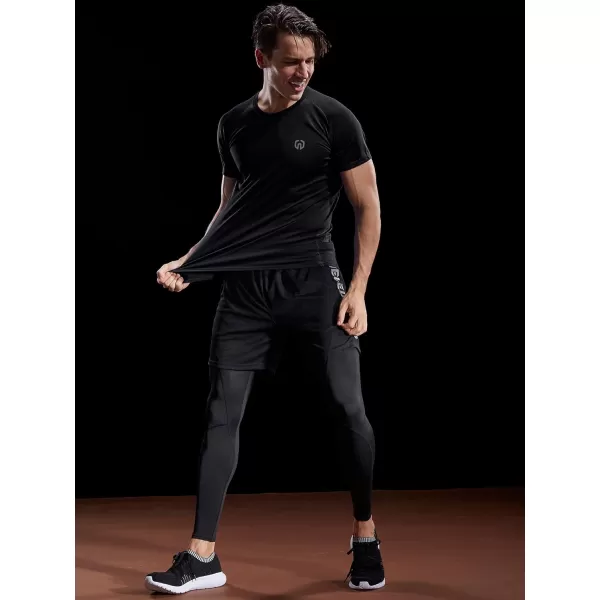 NELEUS Men's Dry Fit Mesh Athletic Shirts