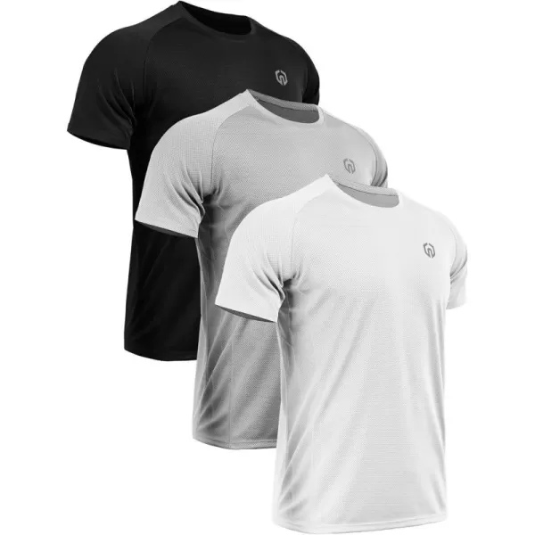 NELEUS Men's Dry Fit Mesh Athletic Shirts