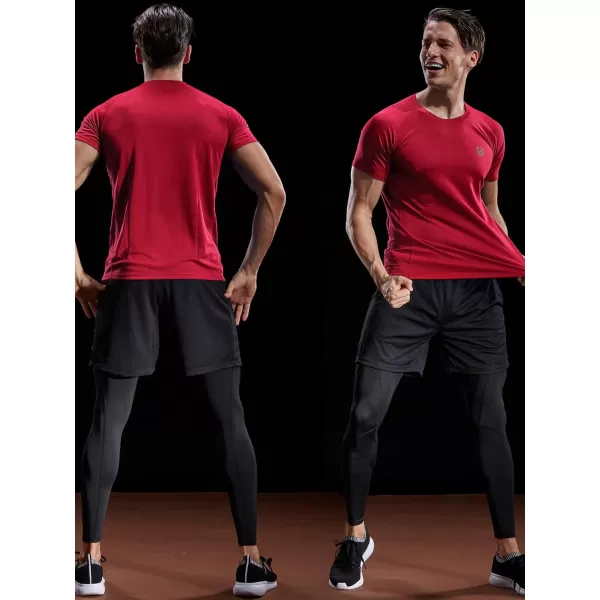 NELEUS Men's Dry Fit Mesh Athletic Shirts