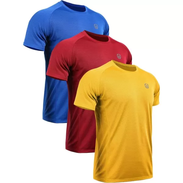 NELEUS Men's Dry Fit Mesh Athletic Shirts