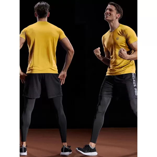 NELEUS Men's Dry Fit Mesh Athletic Shirts