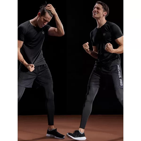 NELEUS Men's Dry Fit Mesh Athletic Shirts