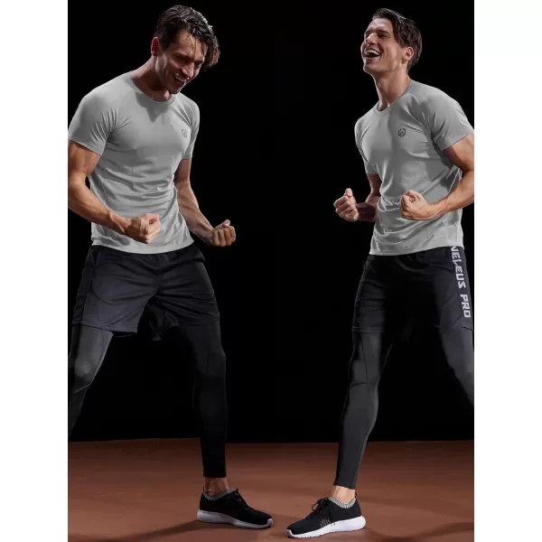 NELEUS Men's Dry Fit Mesh Athletic Shirts