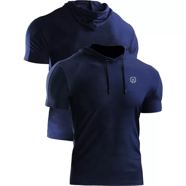 NELEUS Men's Dry Fit Performance Athletic Shirt with Hoods
