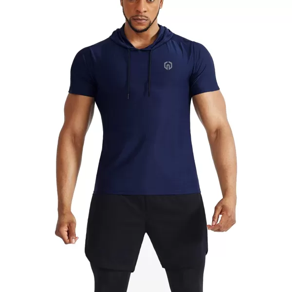 NELEUS Men's Dry Fit Performance Athletic Shirt with Hoods