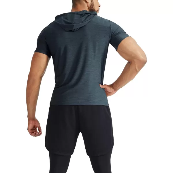NELEUS Men's Dry Fit Performance Athletic Shirt with Hoods