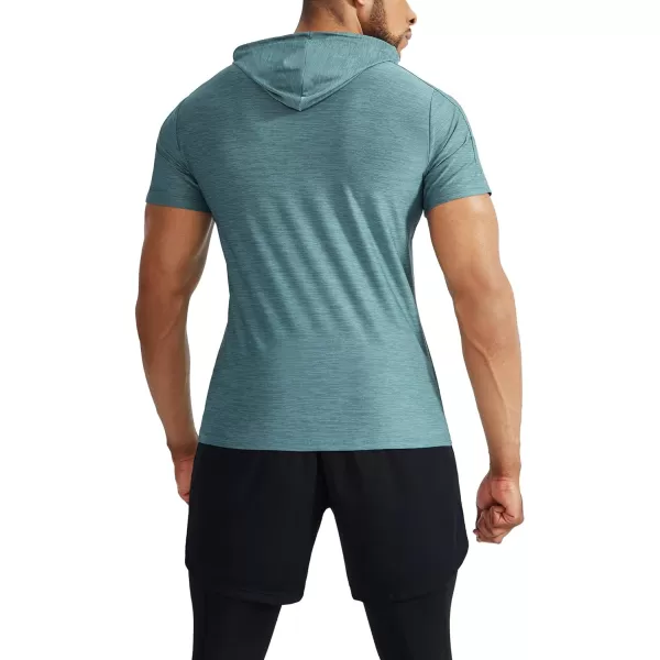 NELEUS Men's Dry Fit Performance Athletic Shirt with Hoods
