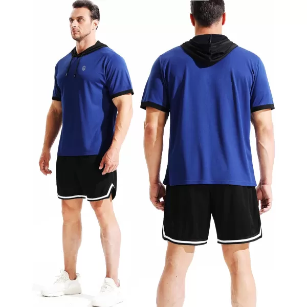 NELEUS Men's Dry Fit Performance Athletic Shirt with Hoods