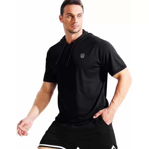 NELEUS Men's Dry Fit Performance Athletic Shirt with Hoods