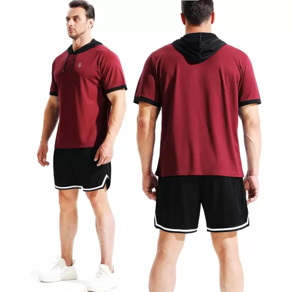 NELEUS Men's Dry Fit Performance Athletic Shirt with Hoods