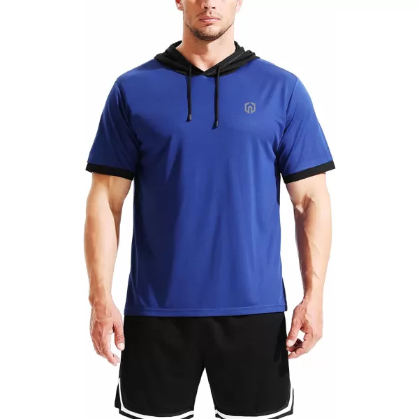 NELEUS Men's Dry Fit Performance Athletic Shirt with Hoods