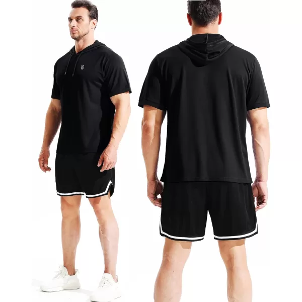 NELEUS Men's Dry Fit Performance Athletic Shirt with Hoods