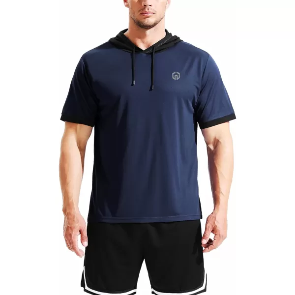 NELEUS Men's Dry Fit Performance Athletic Shirt with Hoods