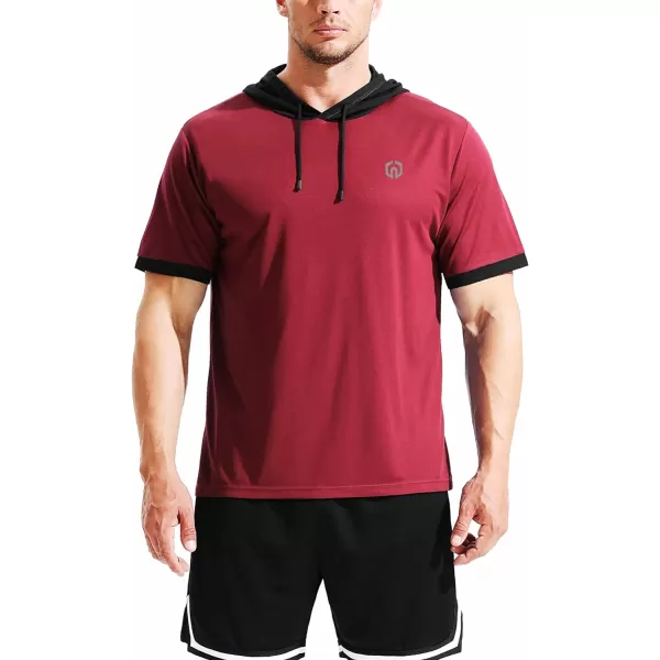 NELEUS Men's Dry Fit Performance Athletic Shirt with Hoods