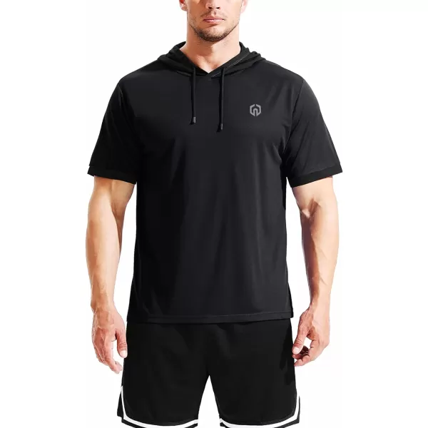 NELEUS Men's Dry Fit Performance Athletic Shirt with Hoods