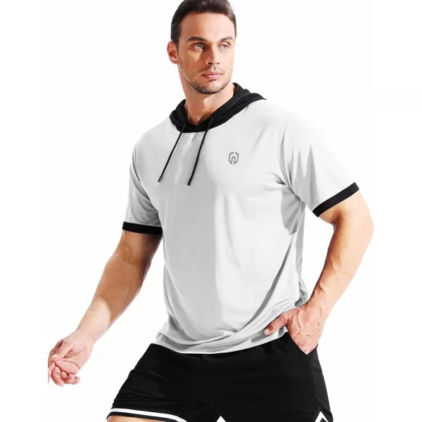 NELEUS Men's Dry Fit Performance Athletic Shirt with Hoods