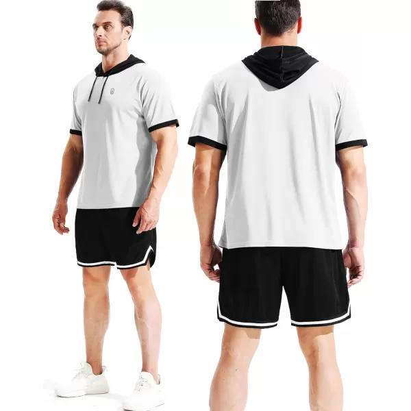 NELEUS Men's Dry Fit Performance Athletic Shirt with Hoods
