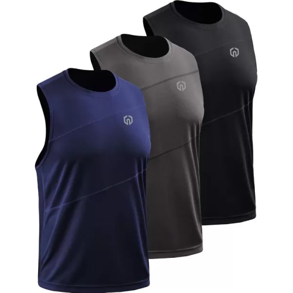 NELEUS Men's Dry Fit Workout Running Muscle Tank Top