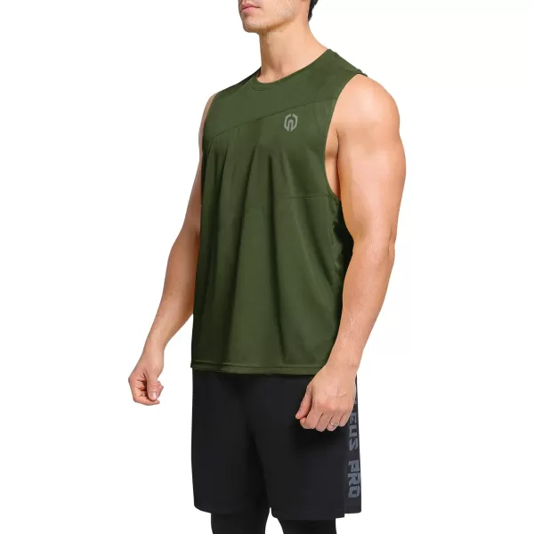 NELEUS Men's Dry Fit Workout Running Muscle Tank Top