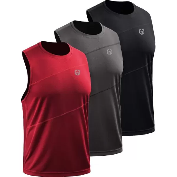 NELEUS Men's Dry Fit Workout Running Muscle Tank Top