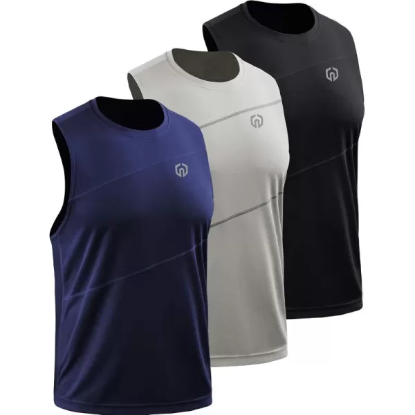 NELEUS Men's Dry Fit Workout Running Muscle Tank Top