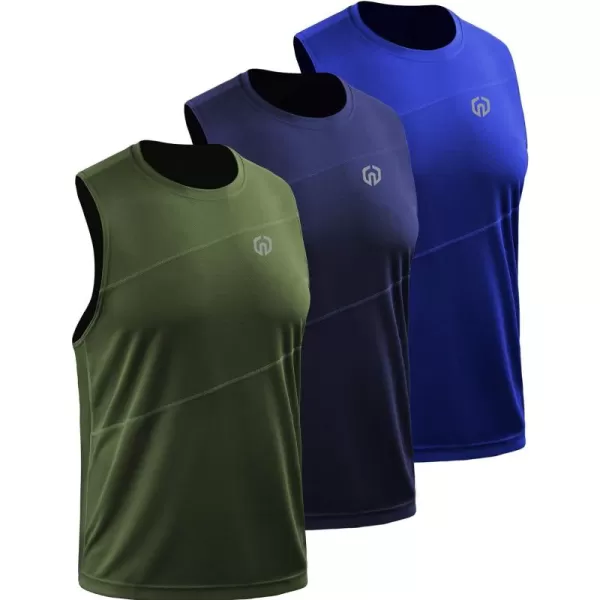 NELEUS Men's Dry Fit Workout Running Muscle Tank Top
