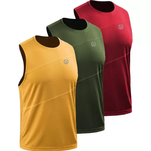 NELEUS Men's Dry Fit Workout Running Muscle Tank Top