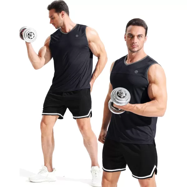 NELEUS Men's Dry Fit Workout Running Muscle Tank Top
