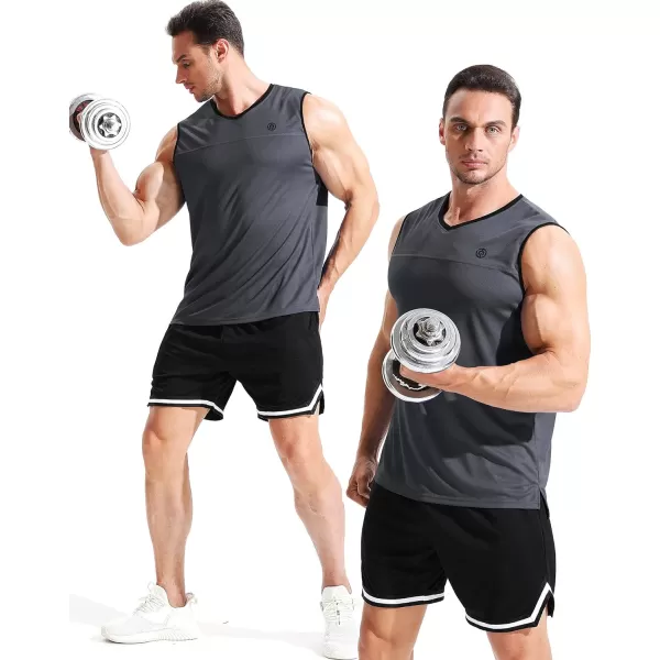 NELEUS Men's Dry Fit Workout Running Muscle Tank Top