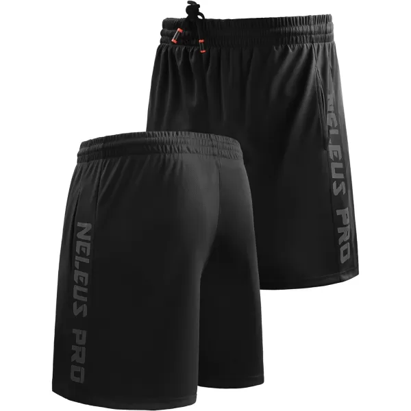 NELEUS Men's Lightweight Workout Athletic Shorts with Pockets