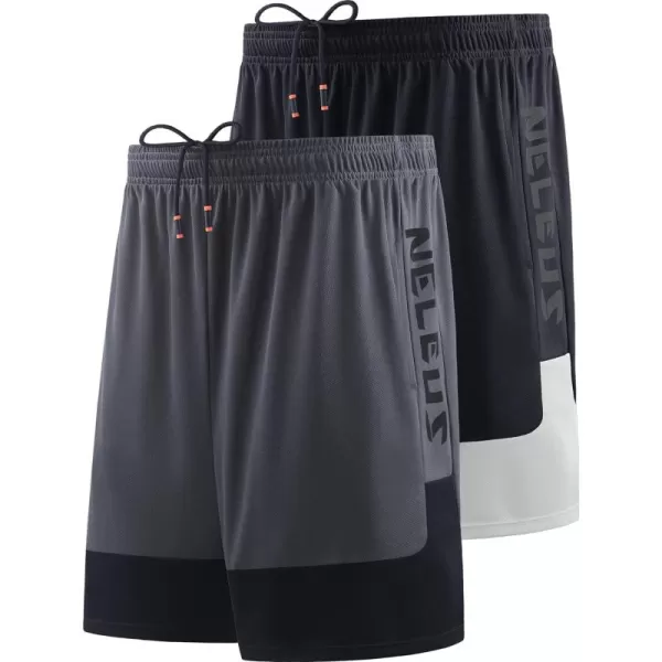 NELEUS Men's Lightweight Workout Athletic Shorts with Pockets