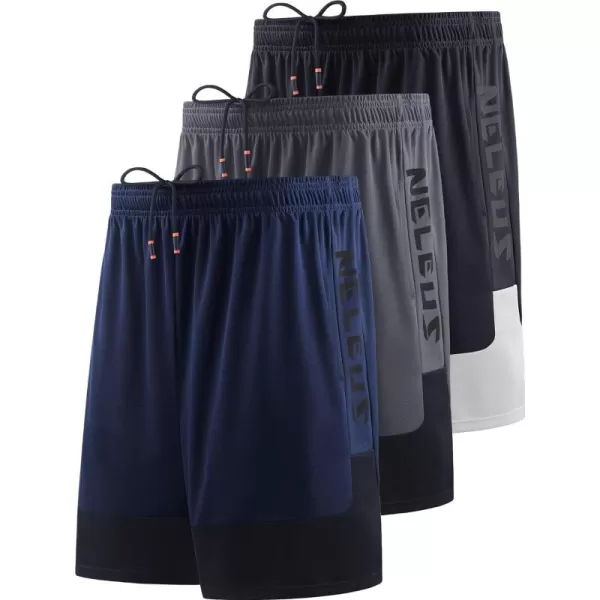 NELEUS Men's Lightweight Workout Athletic Shorts with Pockets