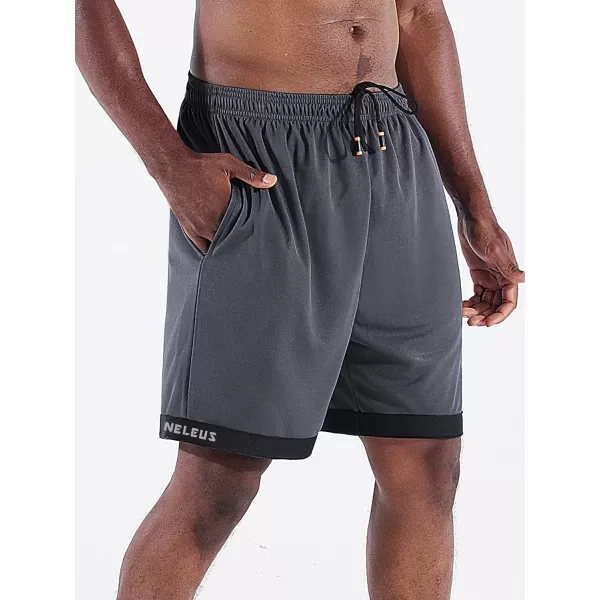 NELEUS Men's Lightweight Workout Athletic Shorts with Pockets