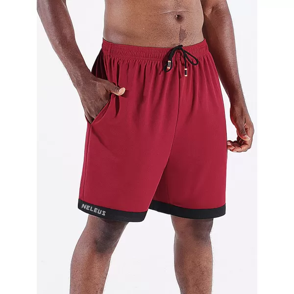NELEUS Men's Lightweight Workout Athletic Shorts with Pockets