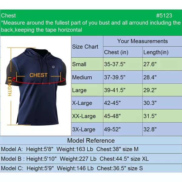NELEUS Men's Running Shirt 3 Pack Dry Fit Mesh Athletic Workout Shirts with Hoods