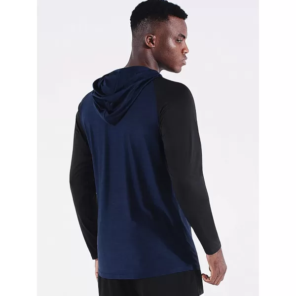 NELEUS Men's Running Shirt Long Sleeve Workout Shirts with Hoods