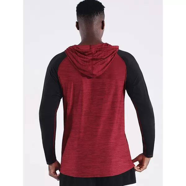 NELEUS Men's Running Shirt Long Sleeve Workout Shirts with Hoods