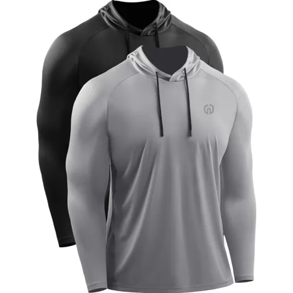 (Upf 50+) Black/Grey,2 Pack